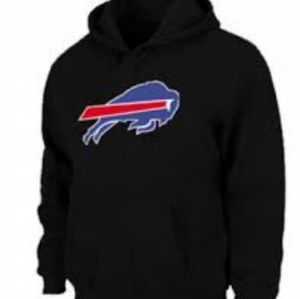 Buffalo Bills Black Pullover Hoodie Sweatshirt New